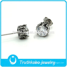 TKB-E0084 Lotus Flower Jewelry Set Stainless Steel Ball Stud Earrings for Boys